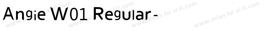 Angie W01 Regular字体转换
